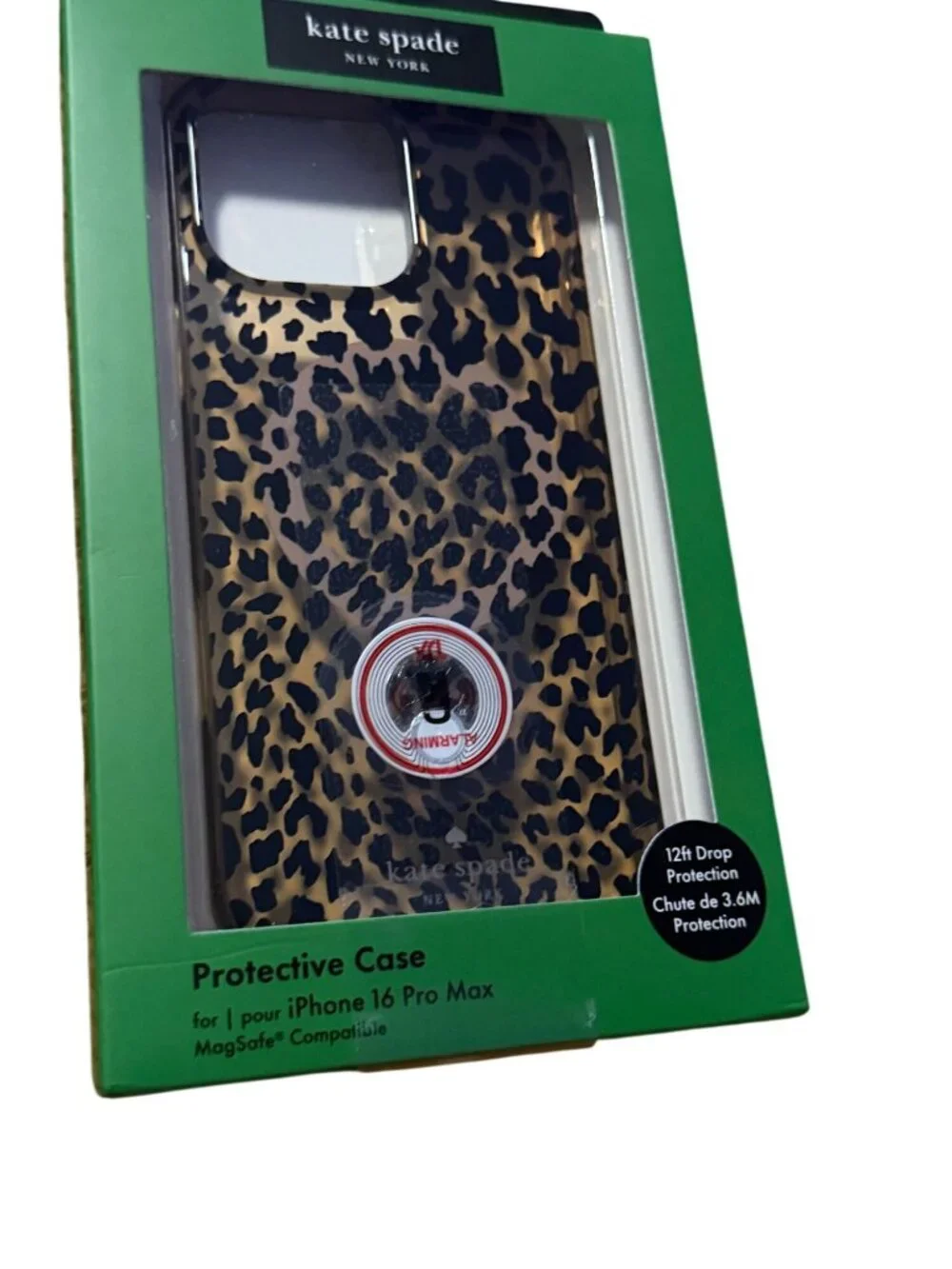 KATE SPADE iPhone 16 Pro Max Cheetah Print Phone Case NEW NIB